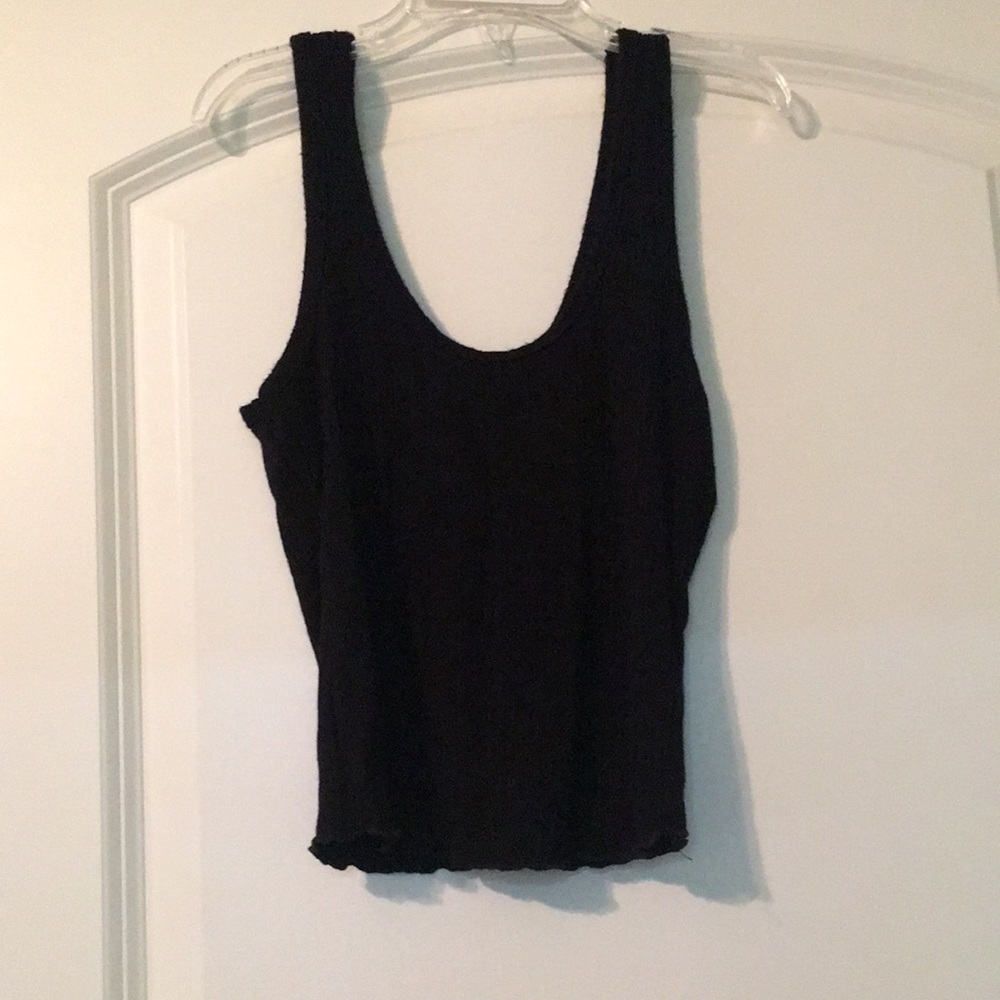 Black tank top
